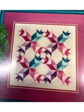 RARE Blazing Star Quilt Cross-Stitch Pattern By Simply Old-Fashioned